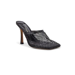 Tony Bianco black web heels